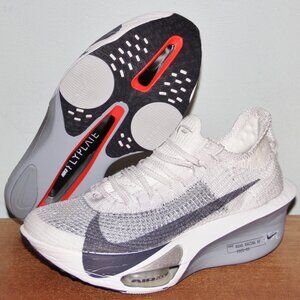 Nike Air Zoom AlphaFly Next% 3 Running Shoes Womens 7 8 Gridiron White